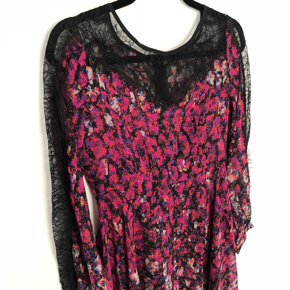 SOLOISTE Floral Lace Mini Dress Small - Picture 2 of 5